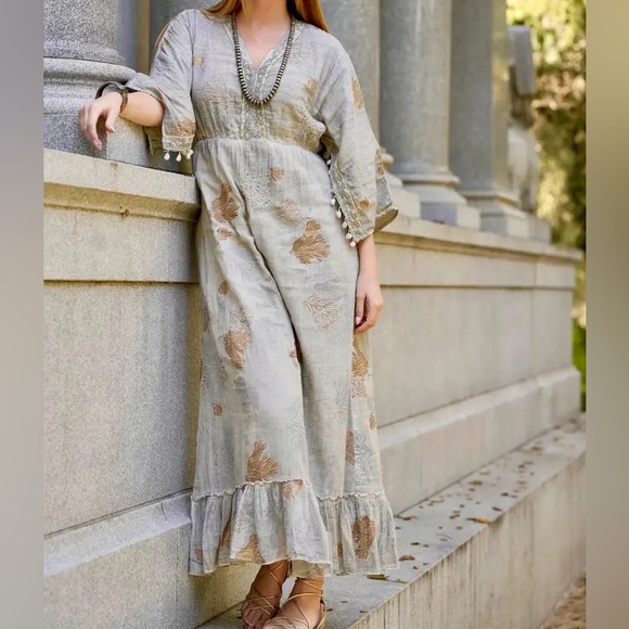 Dolma Dresses & Skirts - Dolma Delaware Grey Coral Reef Maxi Dress NWT Sz: Large